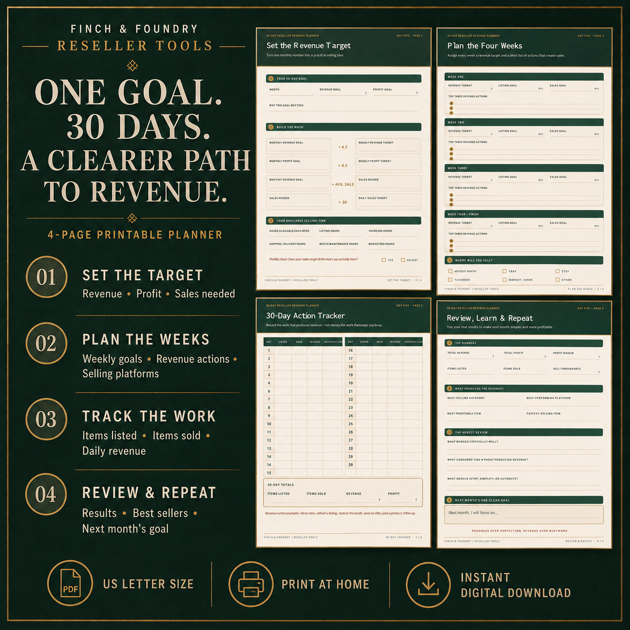 30-DAY RESELLER REVENUE PLANNER