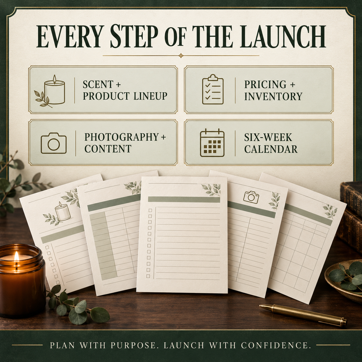 CANDLE COLLECTION LAUNCH PLANNER