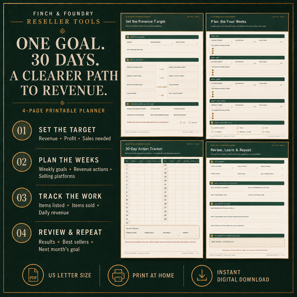 30-DAY RESELLER REVENUE PLANNER