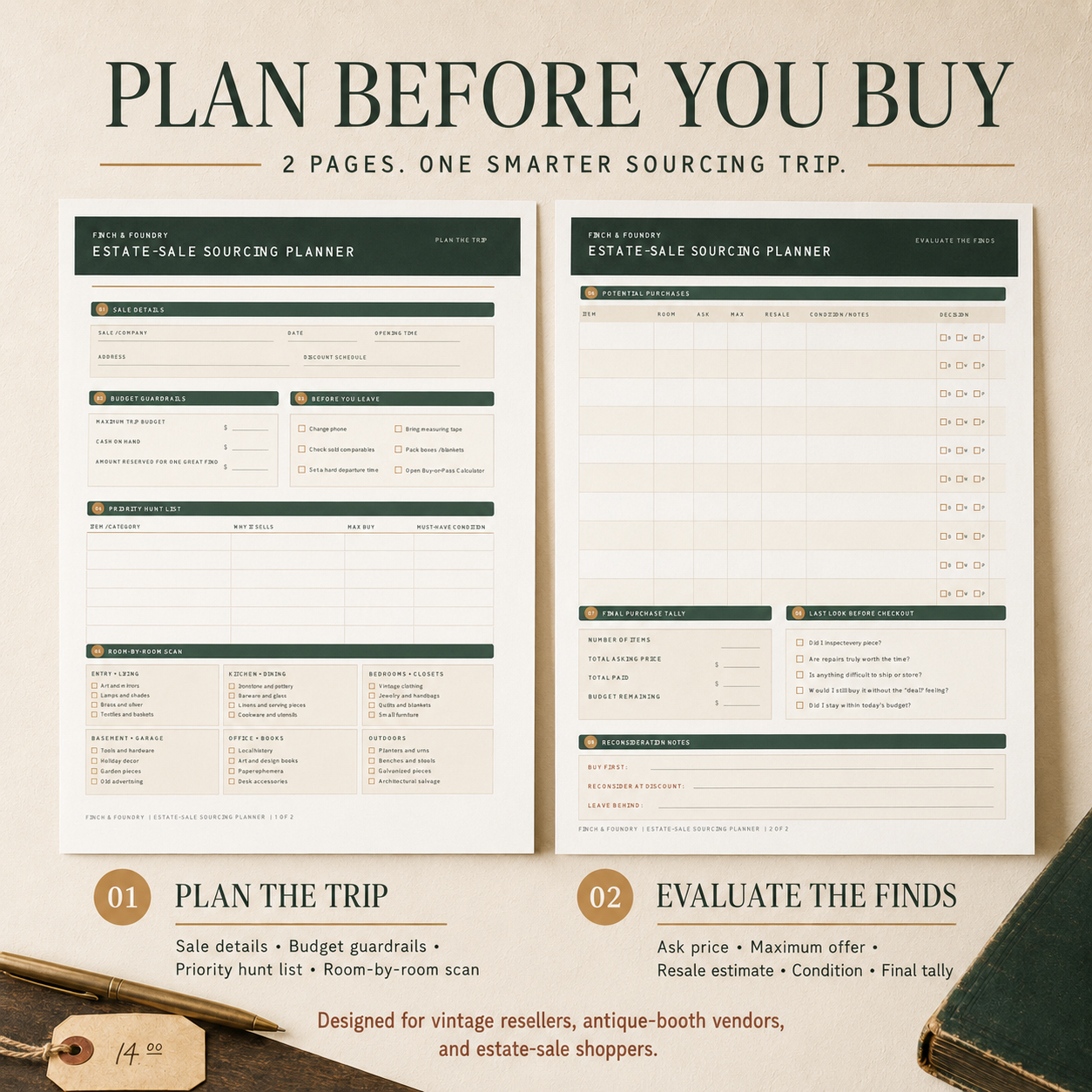 THE ESTATE SOURCING PLANNER