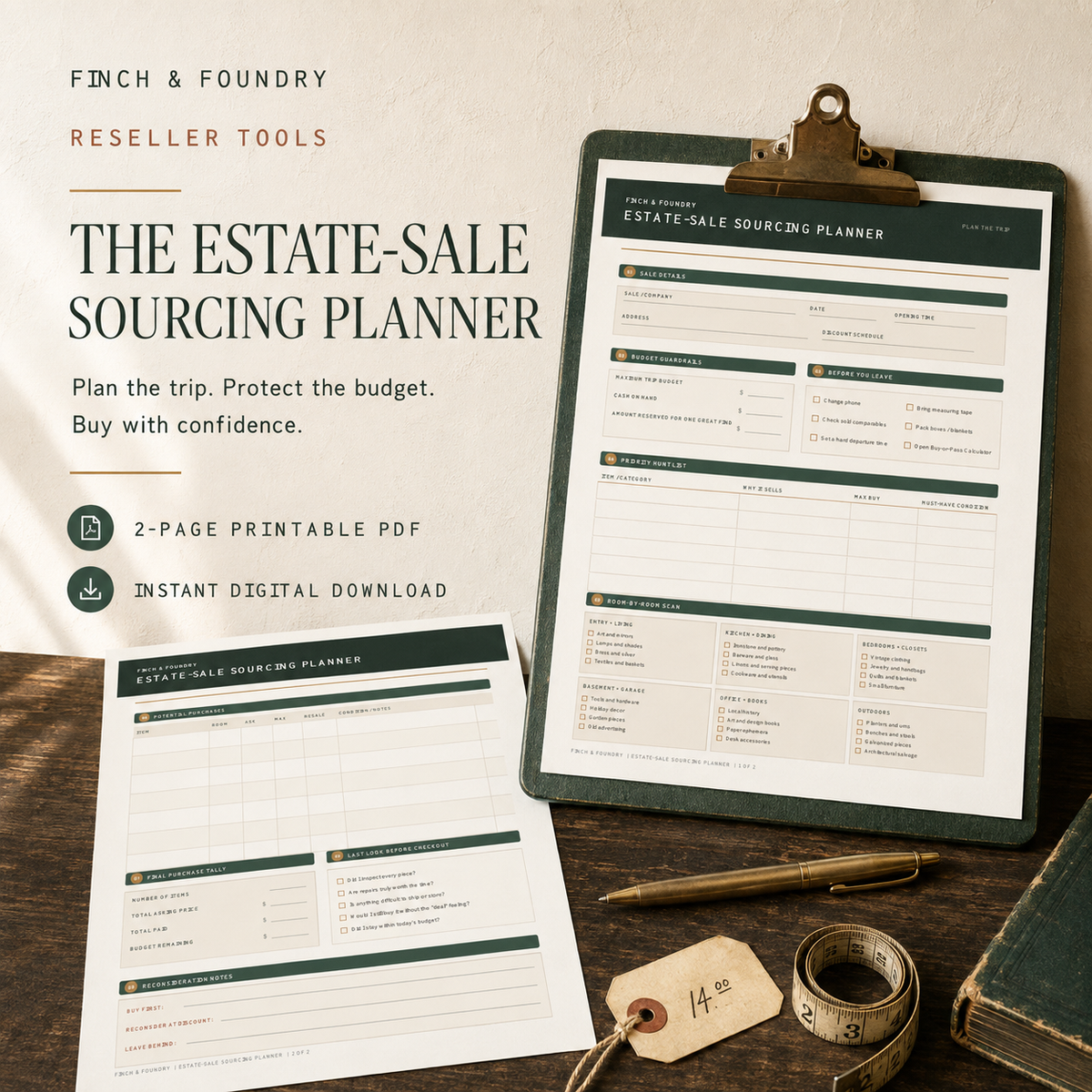 THE ESTATE SOURCING PLANNER