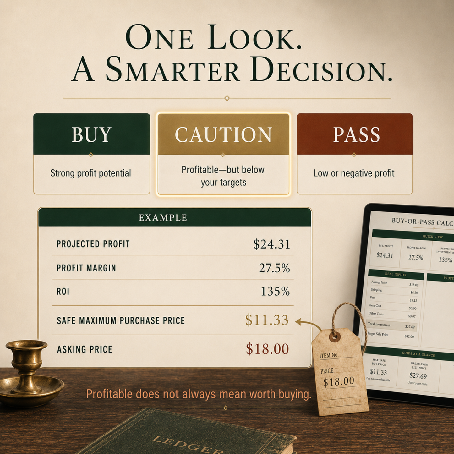 THE VINTAGE RESELLER BUY-OR-PASS CALCULATOR