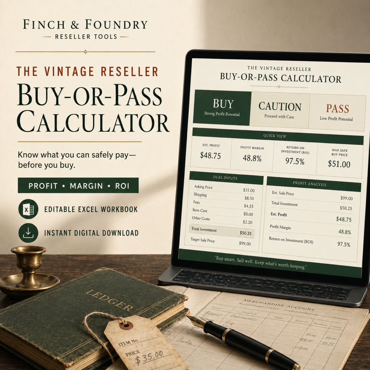 THE VINTAGE RESELLER BUY-OR-PASS CALCULATOR